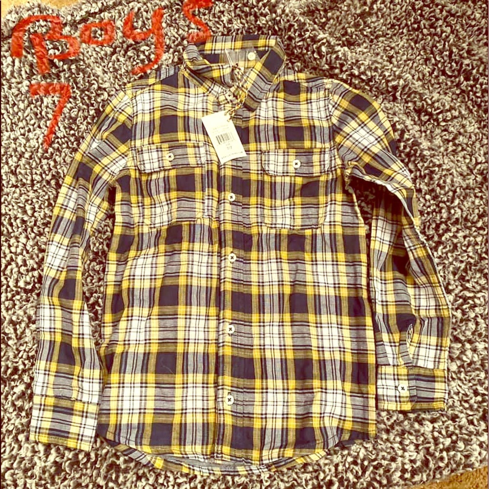 Boys 7 button up brand new